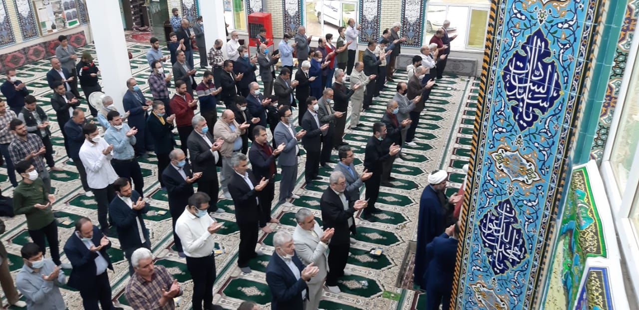گزارش تصویری نماز عید فطر در مسجد پیامبر اعظم (ص) شهرک امام شهرستان فومن