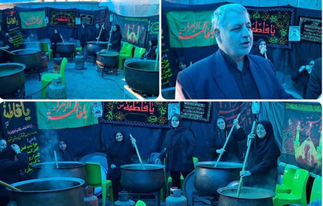 قدردانی سید تقی موسویان از مشارکت بانوان فاطمی شفت در پخت ۳۷۰ دیگ آش نذری