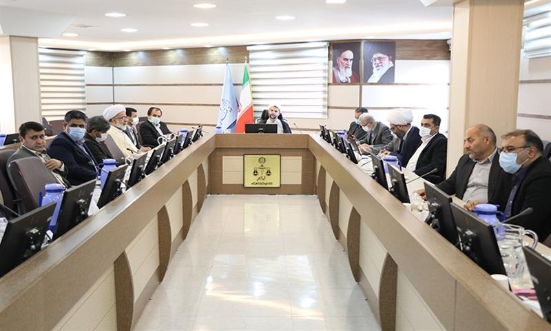 برگزاری نشست حل مشکلات موقوفه های شهرستان لشت نشاء به ریاست حجت الاسلام و المسلمین حمزه خلیلی رئیس کل دادگستری استان