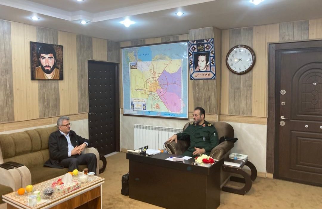 نشست مشترک دکتر آشوبی با سردار دامغانی برای احداث بیمارستان سپاه در گیلان