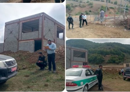 توقف ساخت‌وساز غیرمجاز در ماشمیان خورگام با دستور دادستان رودبار